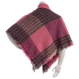 Womens Renshun Plaid Cape - Pink
