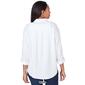 Womens Ruby Rd. Blue Horizon Roll Sleeve Shirt Style Jacket - image 2