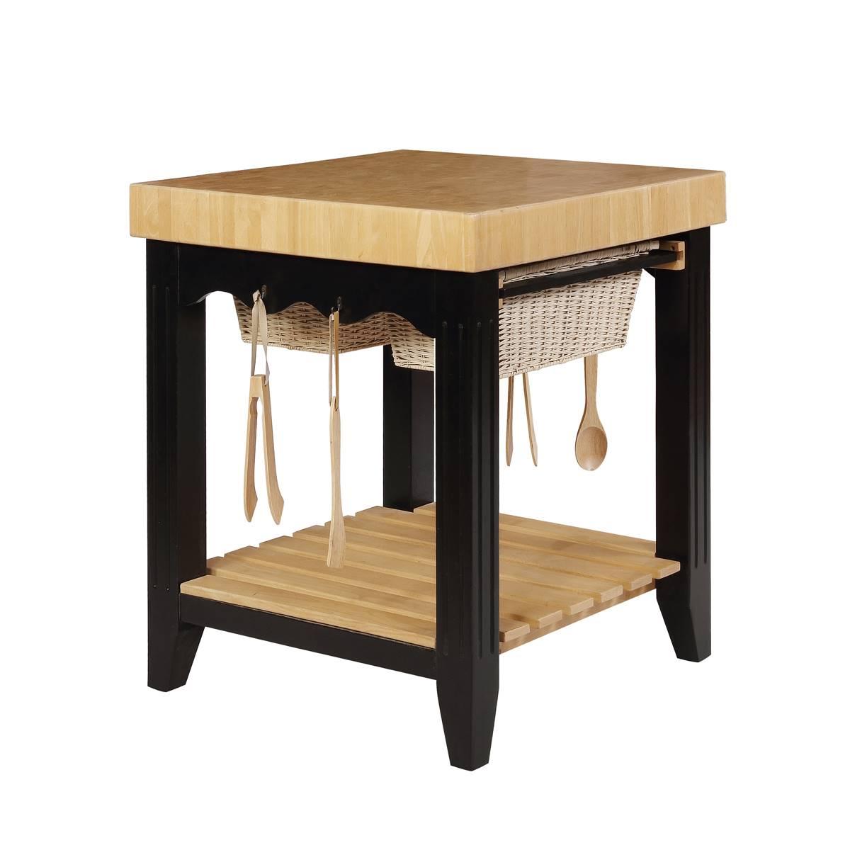 Linon Home Decor Black Kitchen Island