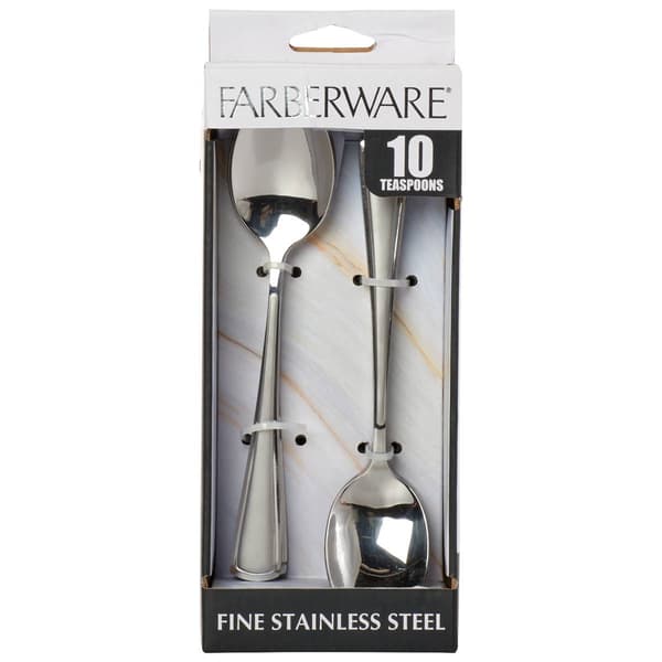 Farberware(R) Set of 10 Chelsea Teaspoons - image 