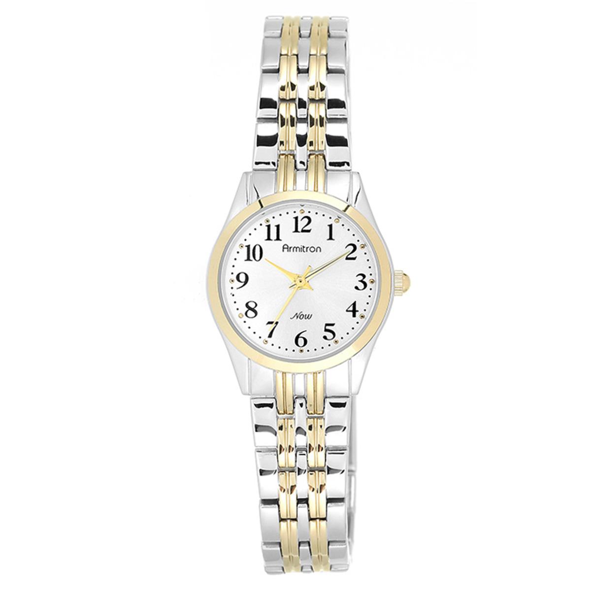 Womens Armitron Two-Tone Bracelet Watch - 75-5304SVTT