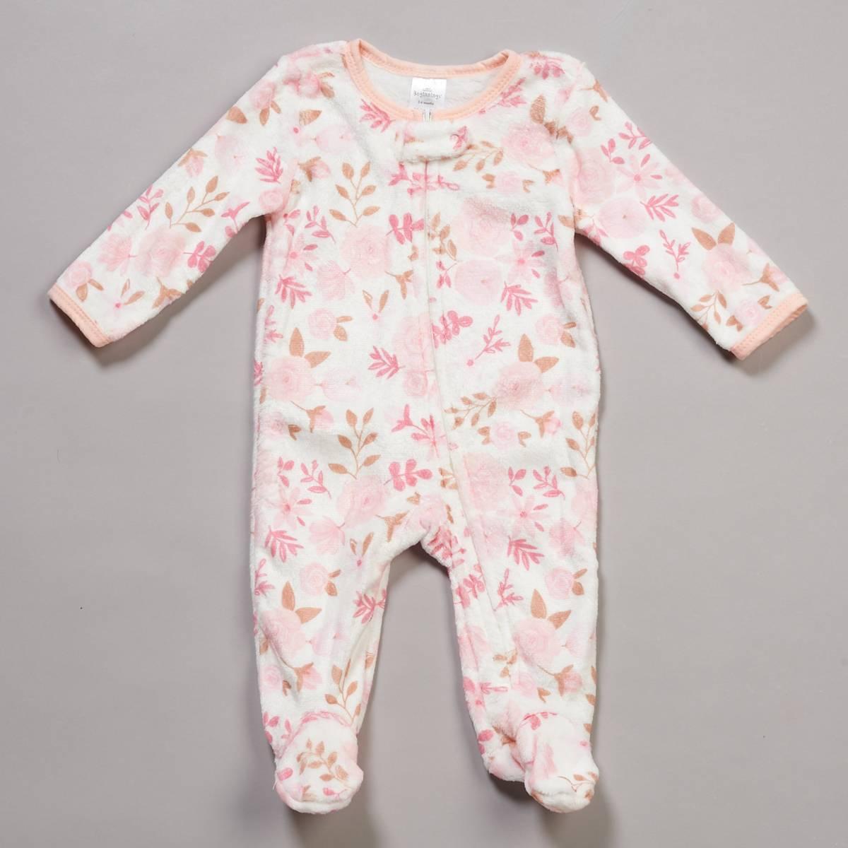 Baby Girl (3-9M) Little Beginnings Flowers Sleep & Play Sleeper