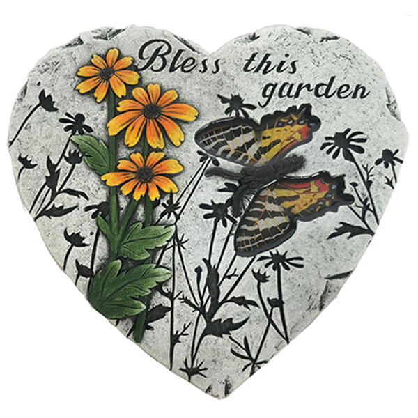 Santa's Workshop 8in. Bless This Garden Stepping Stone - image 