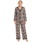 Petite Jessica Simpson Long Sleeve Ruffle Trim Toile Pajama Set - image 1