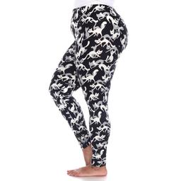 Plus Size White Mark High-Rise Cat Print Leggings