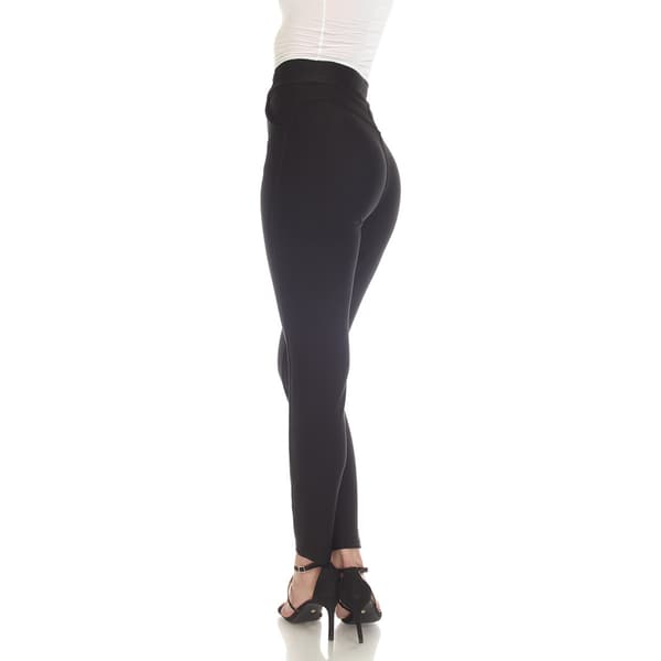 Plus Size White Mark Pull On Scuba Pants