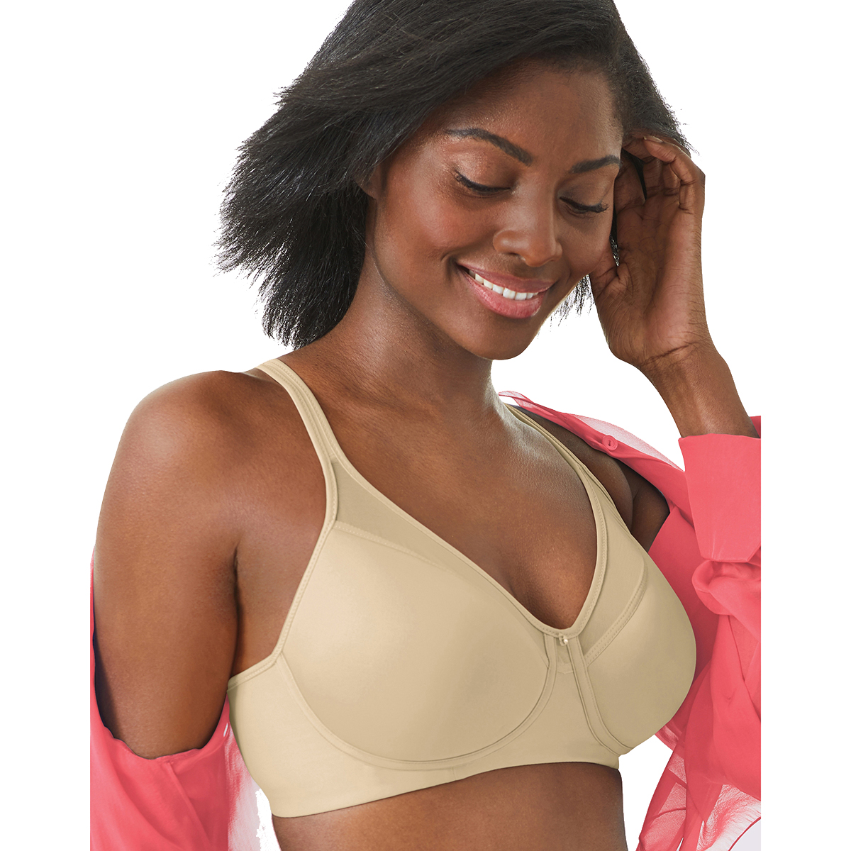 Open Video Modal for Womens Bali One Smooth U(R) Ultra Light Wire-Free Bra DF3440
