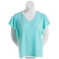 Plus Size French Laundry Flutter Sleeve Princess Seam Ruffle Tee - image 4
