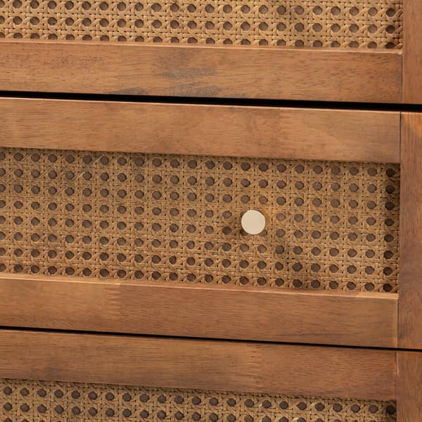 Baxton Studio Ramiel Modern Ash Walnut Wood 4Drawer Chest Boscov's