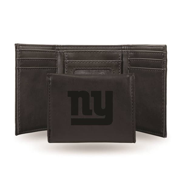 Mens NFL New York Giants Faux Leather Trifold Wallet