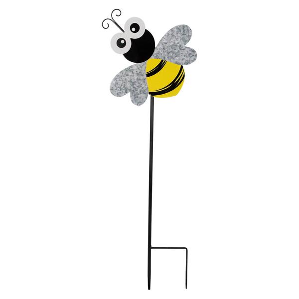 Northlight Seasonal Bee Metal Outdoor Garden Stake - image 