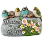 Resin Welcome to our Garden Stone with Birds & Flowers - image 2