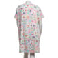 Plus Size Jaclyn Short Sleeve Tropical Scoop Neck Nightshirt - image 3