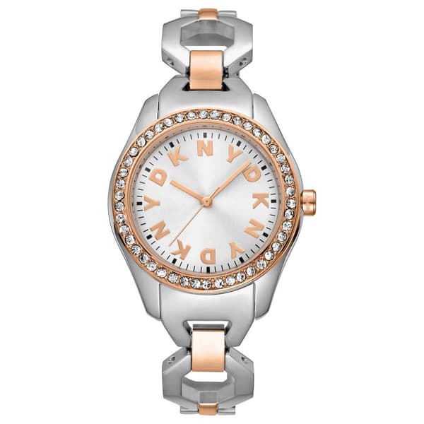 Womens DKNY Astoria Midi Glitz Silver Dial Watch - DK1L075M0035 - image 