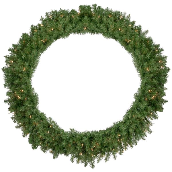 Northlight Seasonal 48in. Pre-Lit Rockwood Pine Christmas Wreath - image 