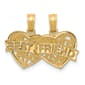 Gold Classics&#40;tm&#41; 14kt. Best Friend Break Apart Heart Pendant - image 1
