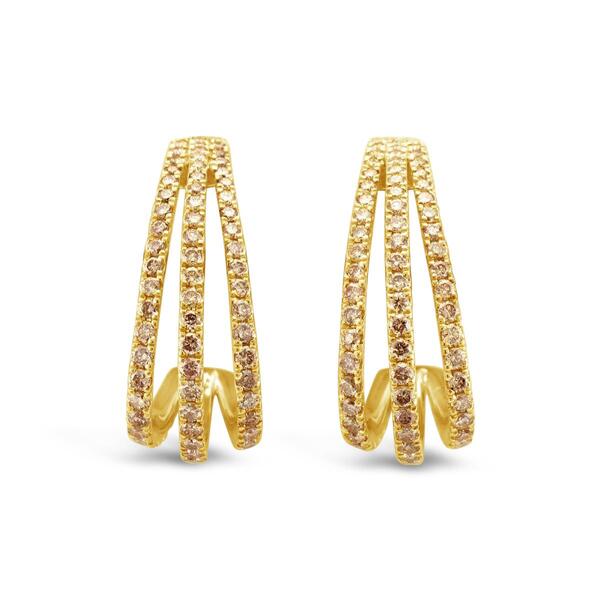 Le Vian&#40;R&#41; 14kt. Honey Gold&#40;tm&#41; & 2ctw. Nude Diamonds&#40;tm&#41; Earrings - image 