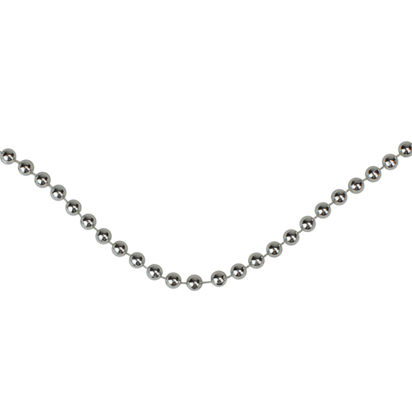 Northlight 15ft. Silver Shiny Beaded Christmas Garland