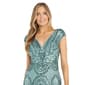 Petite R&M Richards Sequin Embroidered Evening Gown - image 3