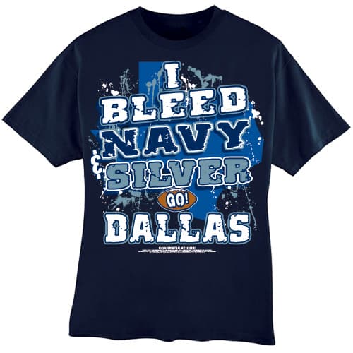 Mens Encore I Bleed Dallas Football Tee
