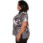 Plus Size Alfred Dunner Detail Driven Tropical Leaf Blouse - image 4