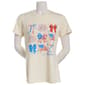 Womens Home of the Brave Bows & Fireworks Short Sleeve Tee - image 1