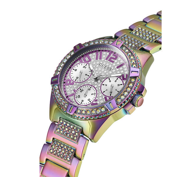 Womens Guess Silver/Purple Dial Watch - GW0044L1