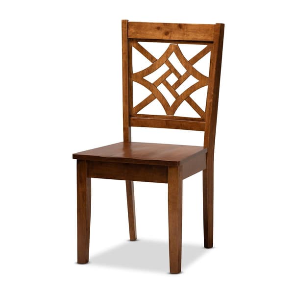 Baxton Studio Rava Walnut Brown Finished Wood 5pc. Dining Set
