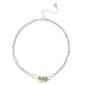 Steve Madden Two-Tone Interlocking Rings Pendant Necklace - image 2