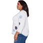 Plus Size Alfred Dunner Port Side Floral Embroidery Blouse - image 4