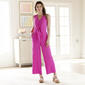 Womens MSK Sleeveless V-Neck Crinkle Twill Jumpsuit - image 1