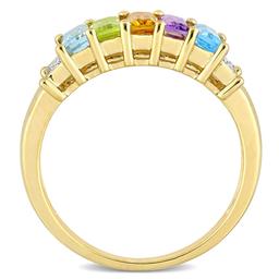 Gemstone Classics™ 1 1/4ctw. Blue & Swiss White Topaz Ring