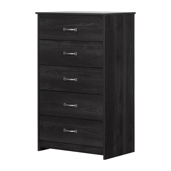 South Shore Tassio Grey Oak 5 Drawer Chest - image 