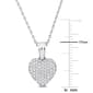 Sophia B 14kt. White Gold 3/8ct. Diamond Heart Pendant Necklace - image 3