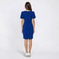 Womens DKNY Short Sleeve Solid Ruched Sheath Dress - image 2