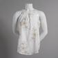 Juniors A. Byer Embroidered Gauze Sleeveless Blouse - image 1