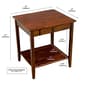 Casual Contemporary Living 2-Tier Acacia Square End Table - image 2