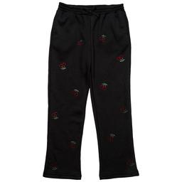 Girls (7-16) Jolie & Joy Rhinestone Cherry Fleece Lined Pants