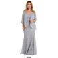Womens R&M Richards Scroll Lace Jacket Gown with Pearl Neck Trim - image 6
