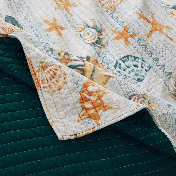 Greenland Home Fashions™ Kona Coastal Reversible Quilted Throw