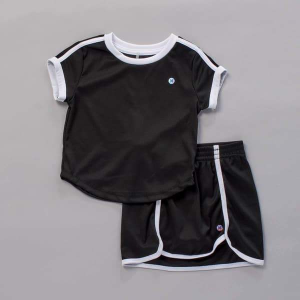 Girls (7-16) RBX 2pc. Athletic Tee & Skort Set - image 