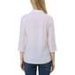 Womens NY Collection 3/4 Sleeve Solid V Neck Blouse - image 2