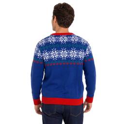 Mens Holiday Hype Sledding Squirrels Ugly Christmas Sweater
