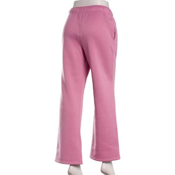Juniors No Comment Wide Leg Foil Screen Sweatpants - Mauve