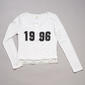 Girls (7-16) No Comment Long Sleeve Dot 1996 Lace Trim Henley Tee - image 2