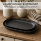 Sango Anderson Black Large Ceramic Serving Platters - Set of 2 - image 8