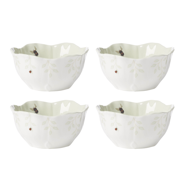Lenox® Butterfly Meadow® Floral Green Dessert Bowls - image 
