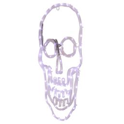 Northlight Seasonal 18in. White Skull LED Window Silhouette