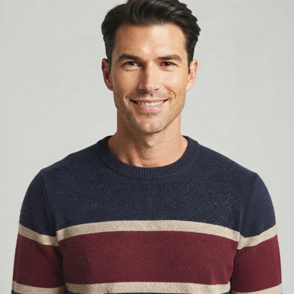 Mens Chaps Stripe Crew Sweater
