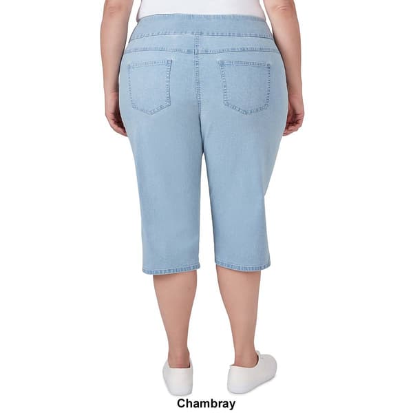 Plus Size Ruby Rd. Key Items Denim Clamdiggers - Boscov's